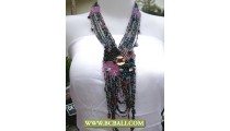 Fashion Necklace Multi Strand Beads Pendant